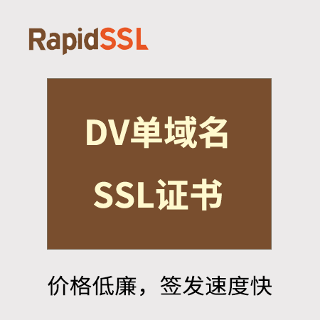 德江县RapidSSL_DV单域名SSL证书